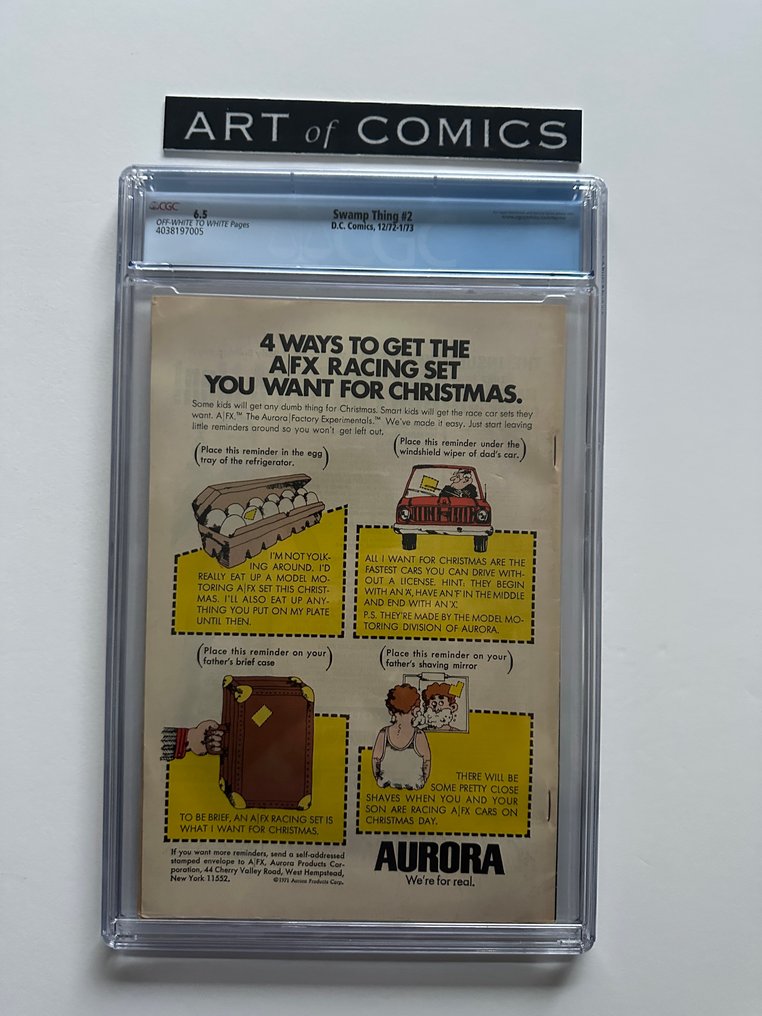 Swamp Thing #2 - CGC 6.5 - 1st full appearance Dr. Anton Arcane, 1st appearance Patchwork Man - 1 Graded comic - EO - 1973 #1.0