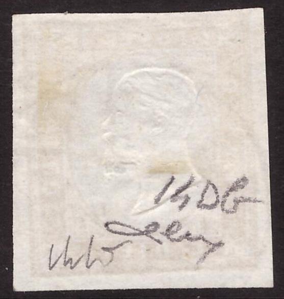 意大利古城邦-撒丁岛 1862 - 10厘米浅橄榄色，在Licata使用过 - Sassone  14Db #1.0