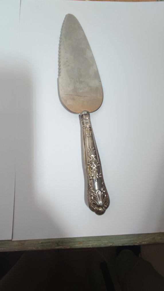 Taartmes - .925 zilver - Cake mes met zilveren handvat #1.0
