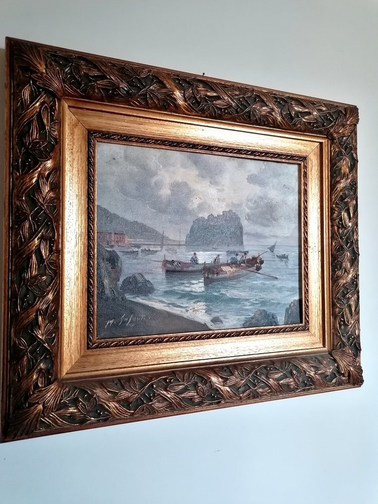 M. Galanti (XX) - Marina con barche #4.3