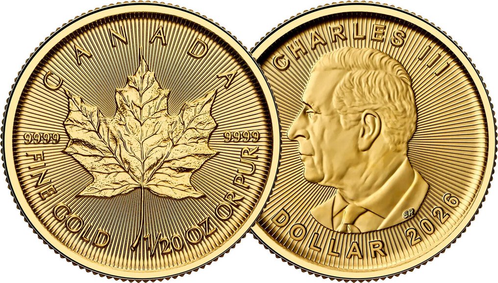 1/20 Ounce - Gold .999 - 2026 - Maple Leaf fine gold #1.0