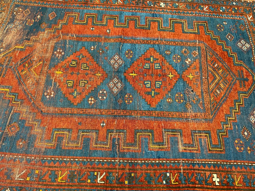 Παλαιό χαλί Kazak με φυσικά χρώματα. - Χαλί - 200 cm - 145 cm #4.3