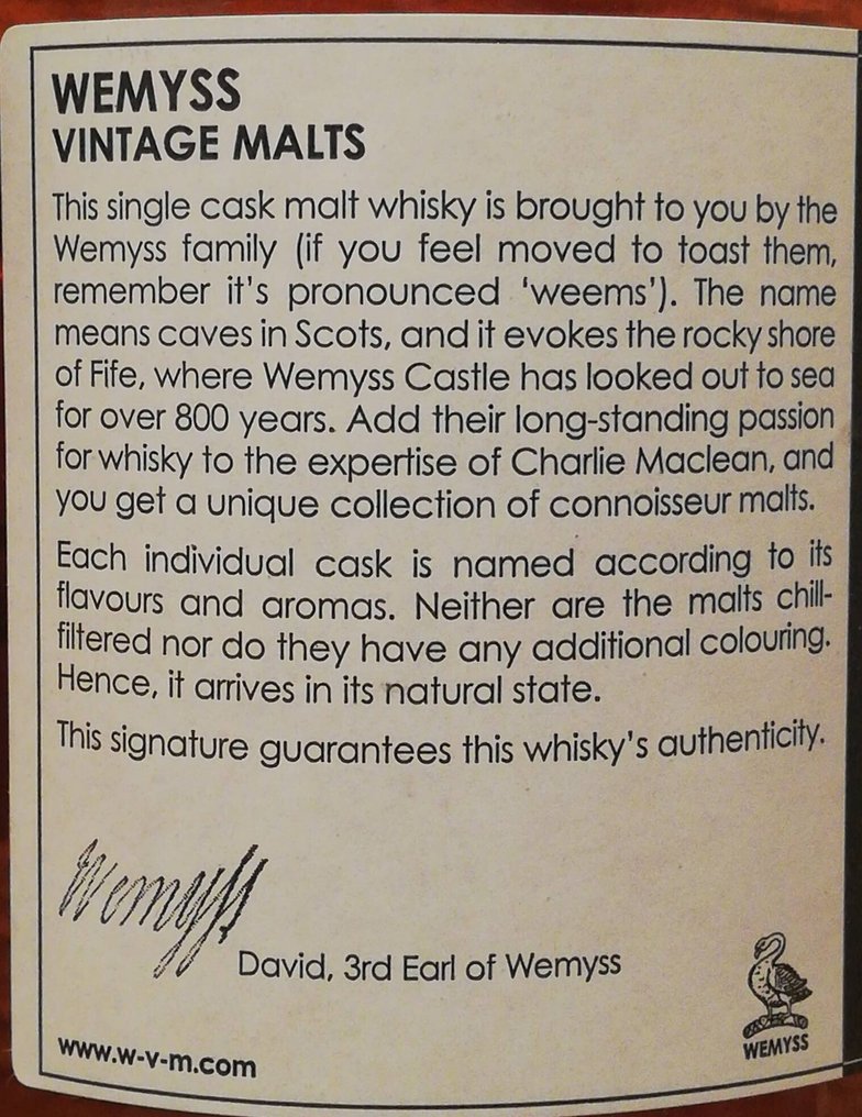 Speyside Malt 1995 Chocolate Heaven - Wemyss Malts - b. 2007 - 70cl #3.2