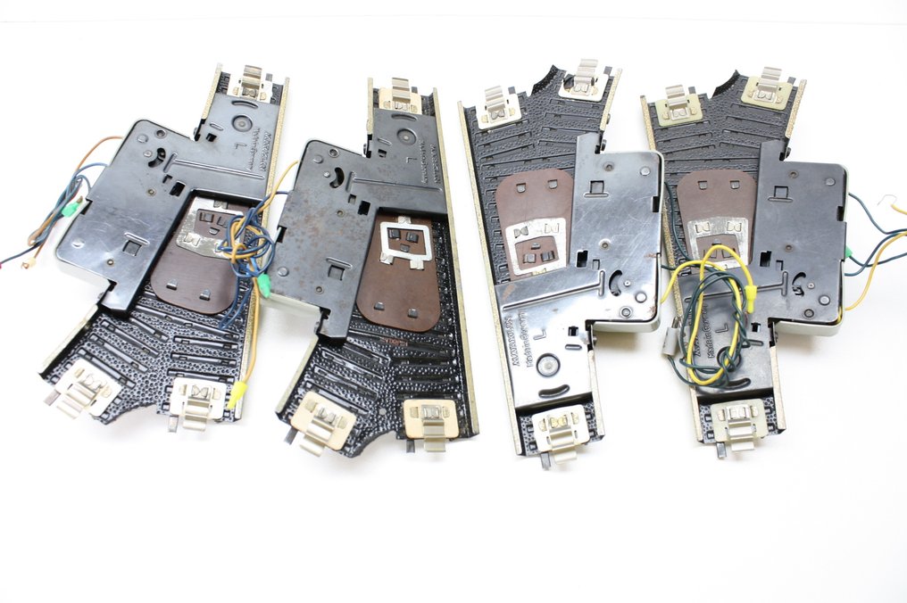 Märklin H0 - Modelltogspor (15) - 15 stk. M-spor Rails + 3-spors (vintage) Wissels #4.3