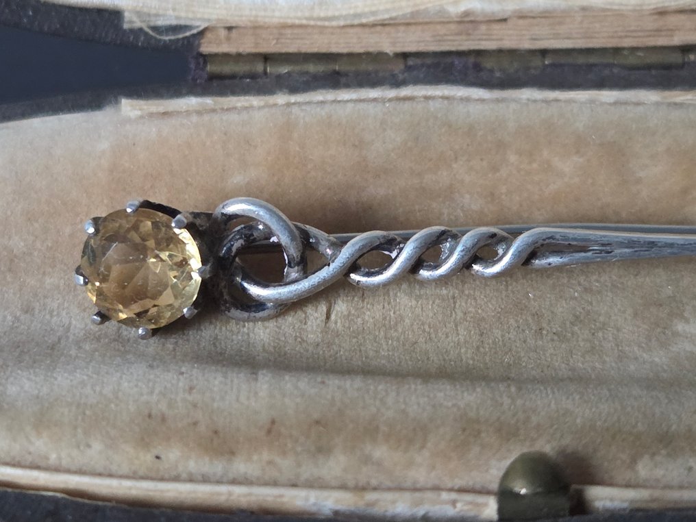 Nincs minimálár - Ékszer tű Ezüst Citrin - Citrin #3.2