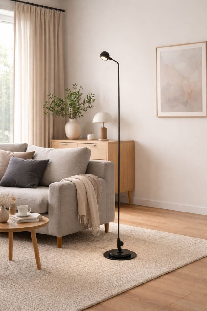 Artemide - Emanuele Ricci - Φωτιστικό δαπέδου - Firefly Lettura - Μέταλλο - Βίντατζ των δεκαετιών του 1980 #1.0