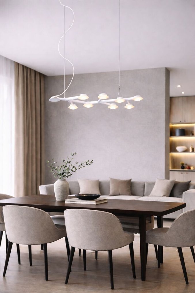 Artemide - Alberto Nason & Michele De Lucchi - Lampada a sospensione - LED Net Line 66 - Metallo, Vetro #1.0