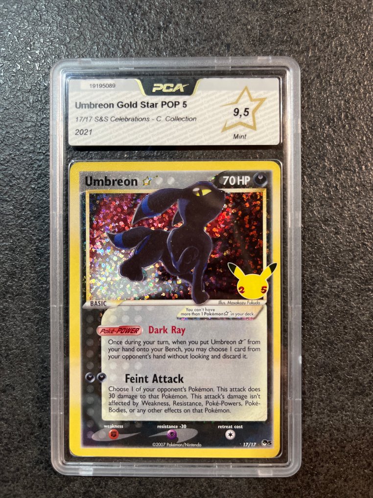 Pokémon - 1 Graded card - Umbreon Gold Star - PCA 9.5 #2.1