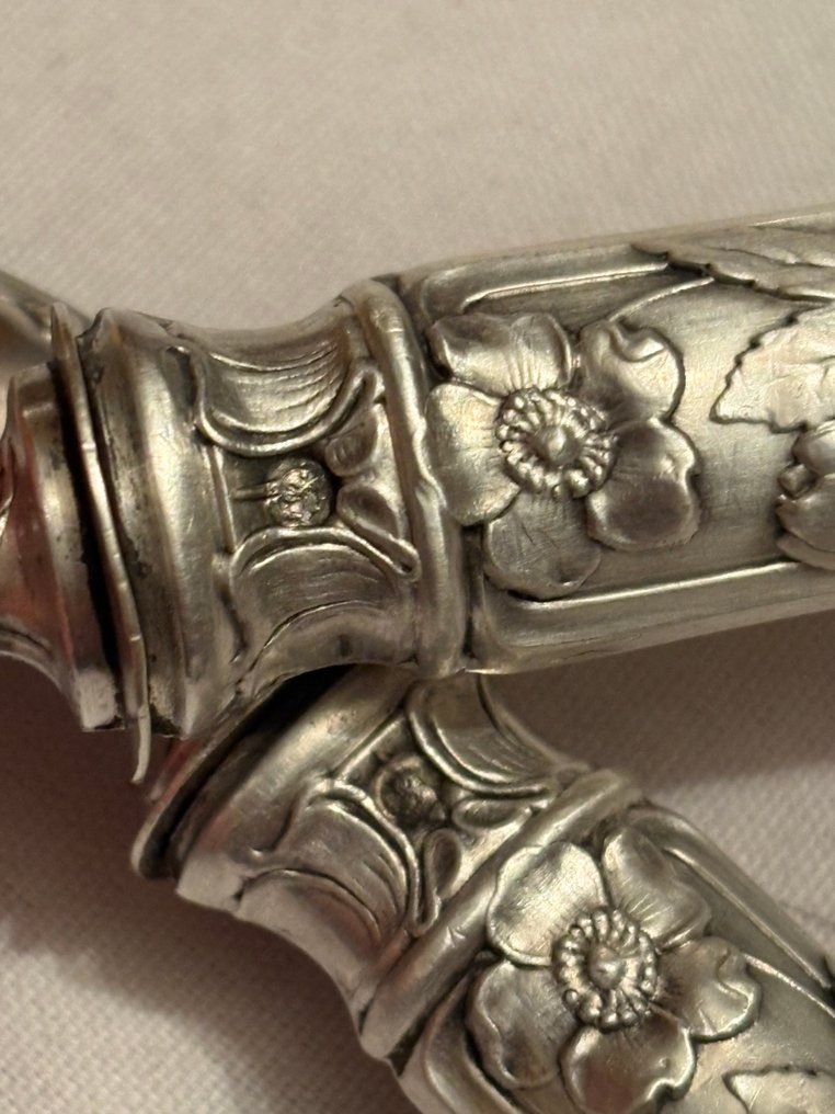 Vassoio di portata da insalata - .950 argento - 1850-1900 #4.3