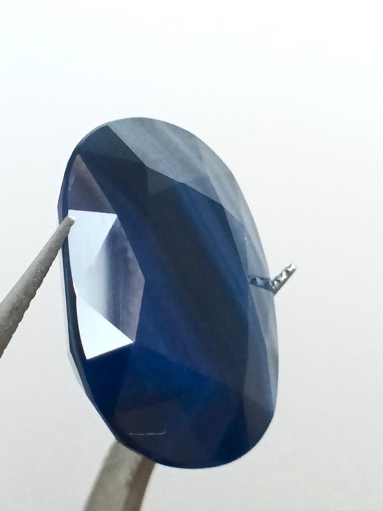 没有保留价 - 1 pcs  蓝色 蓝宝石  - 14.69 ct - 莲花宝石实验室 #3.2