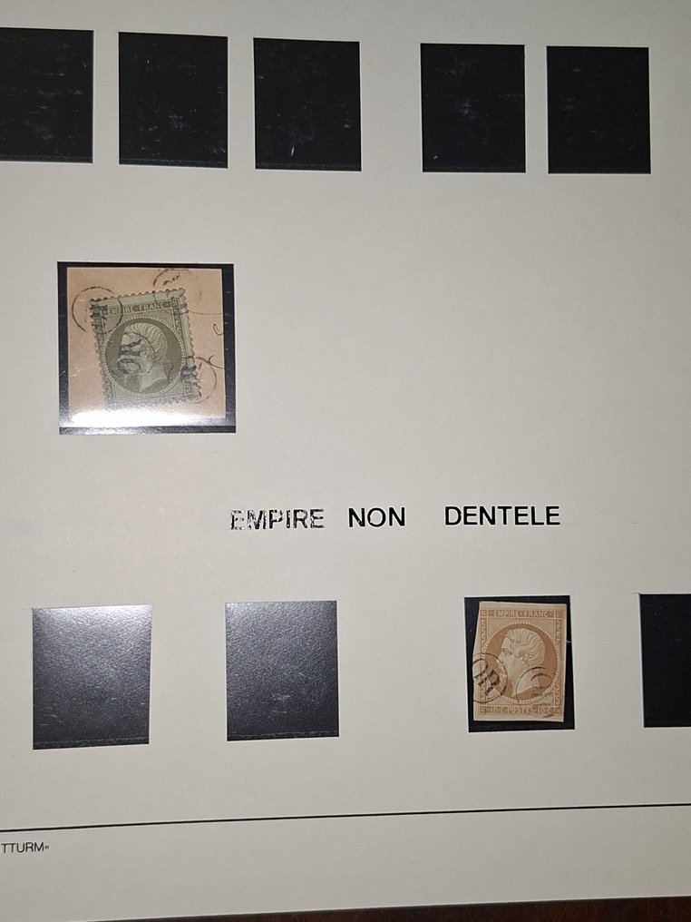 Γαλλία 1860/1900 - Συλλογή διαφόρων σφραγίδων σε κλασικά σε φύλλα Leuchtturm. #4.3