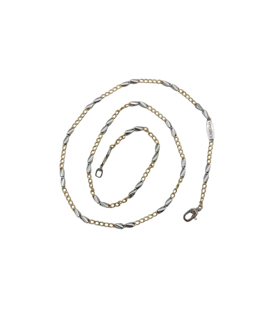 Κολιέ - 18 καράτια Κίτρινο χρυσό, Λευκός χρυσός #1.0