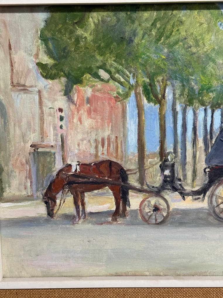 Ferruccio Torraca (1907-?) - Calesse con Cavalli #3.2