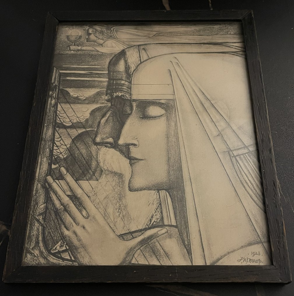 Jan Toorop (1858-1928) - Sanctus en Madonna #3.2