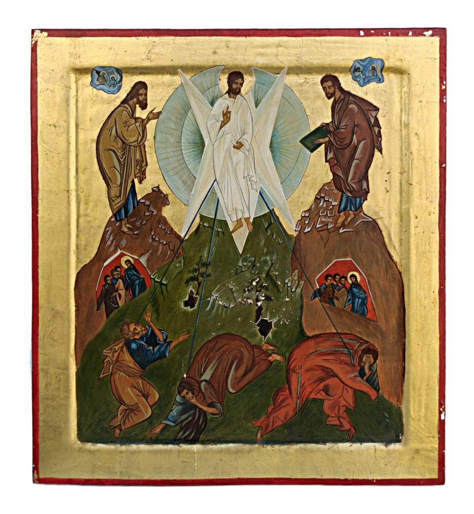 Icon - Transfiguration of Christ - Wood - Hand-painted - 45 x 50 cm #1.0