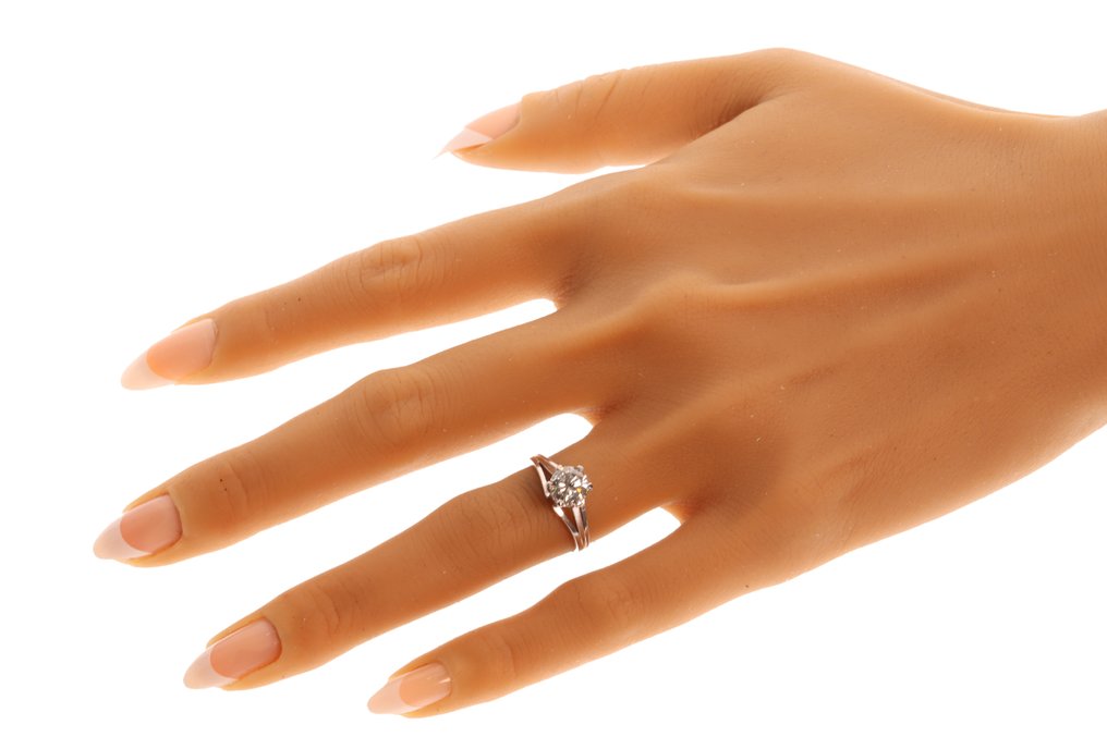 χωρίς τιμή ασφαλείας - Δαχτυλίδι Πλατίνα -  1.20ct. tw. Διαμάντι (Φυσικό)  - Αντίκες δεκαετίας του 1950 #2.1