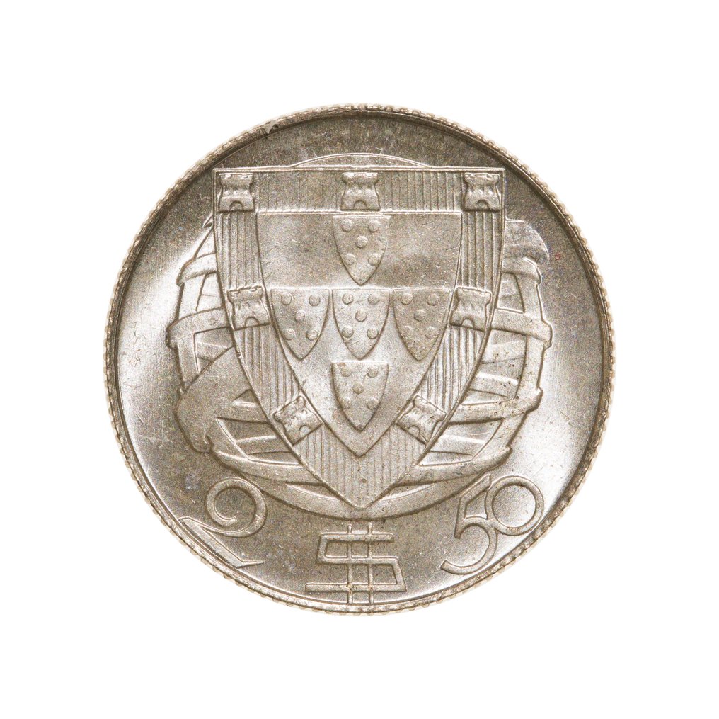 Πορτογαλία. República Portuguesa. 2,5 Escudos 1940  (χωρίς τιμή ασφαλείας) #1.0