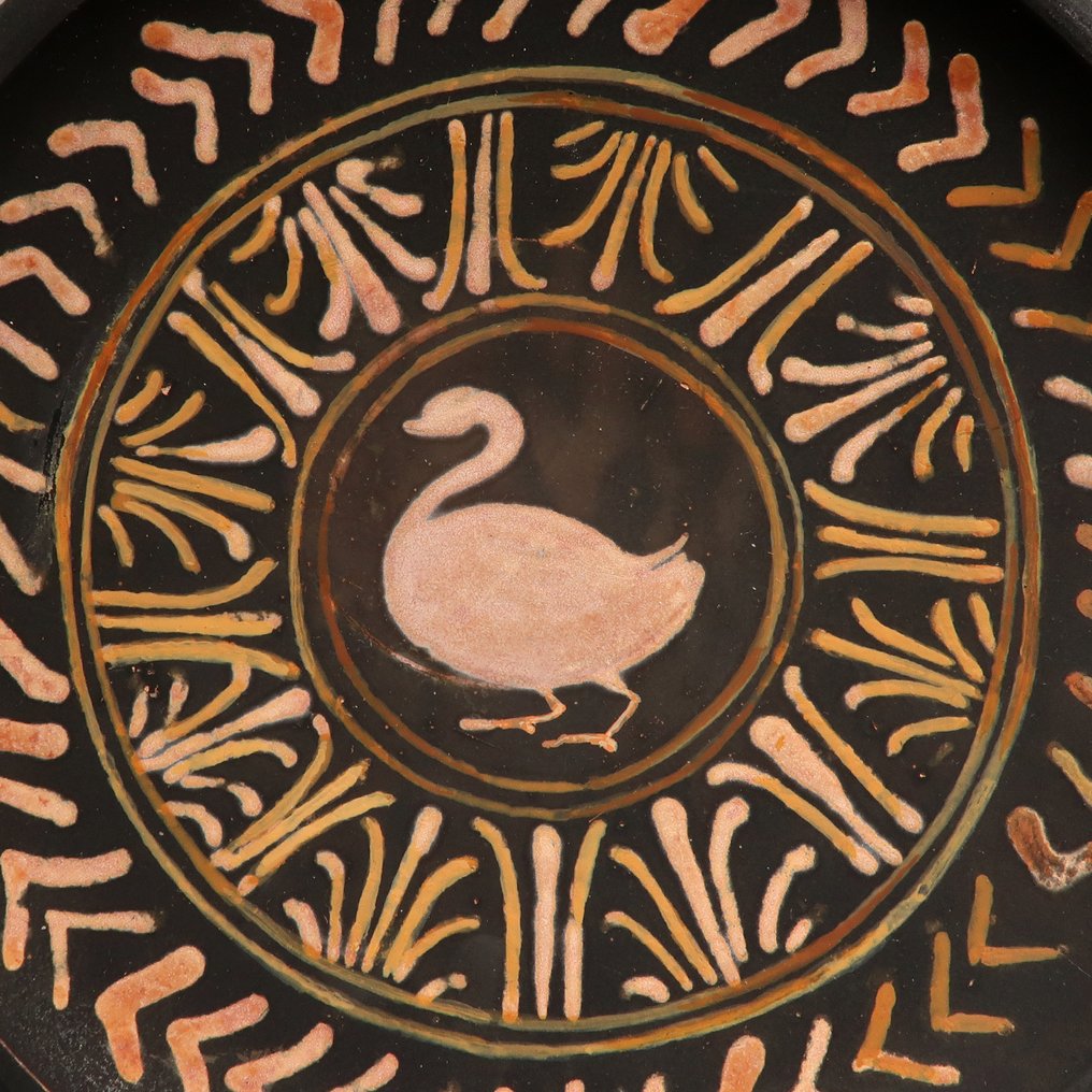 Apulisch Terracotta Rote Figur Stielplatte (Red Swan Group) #1.0