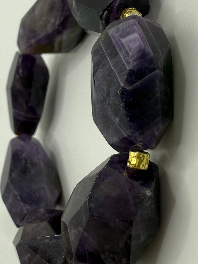 MAXI - Amethyst - Sterling Silver 925 - Certificate of Authenticity - Bangle - Exclusive Workforce #4.3