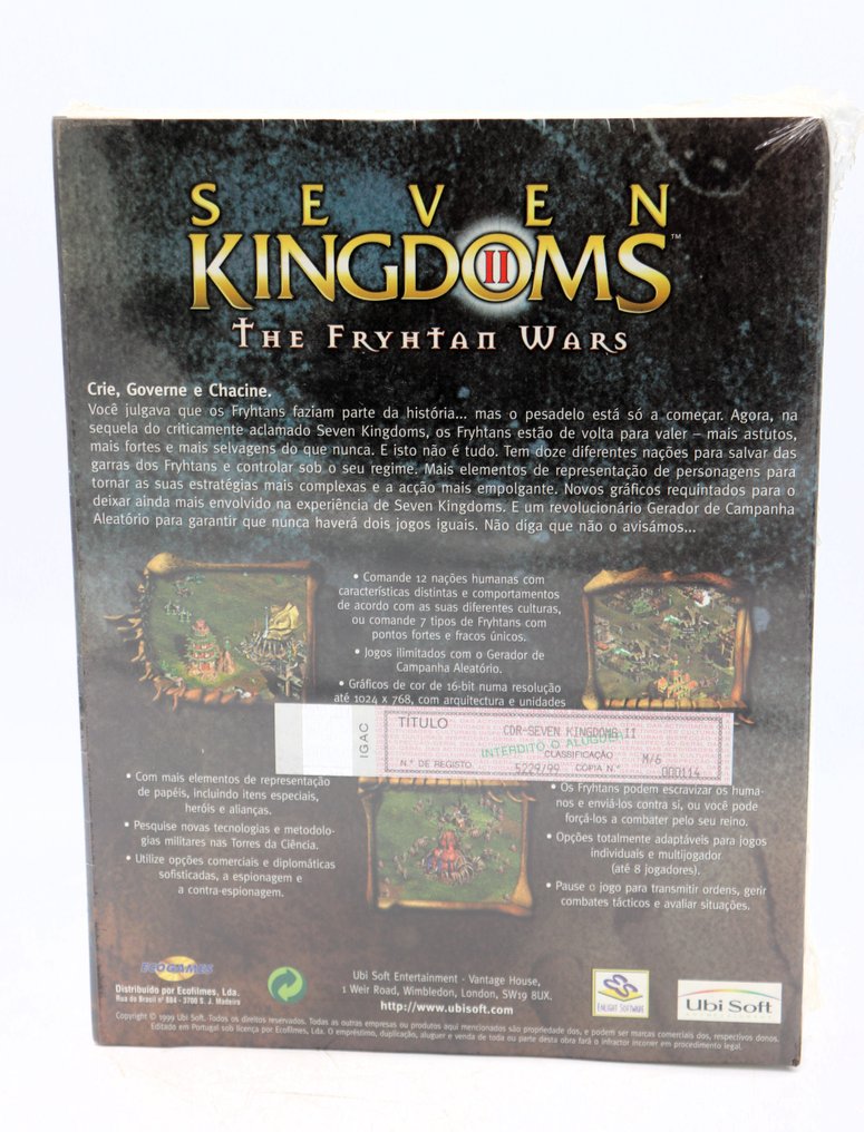 ECO GAMES - Big Box PC - SEVEN KINGDOMS II - Βιντεοπαιχνίδια - Σφραγισμένο στην αρχική του συσκευασία #1.0