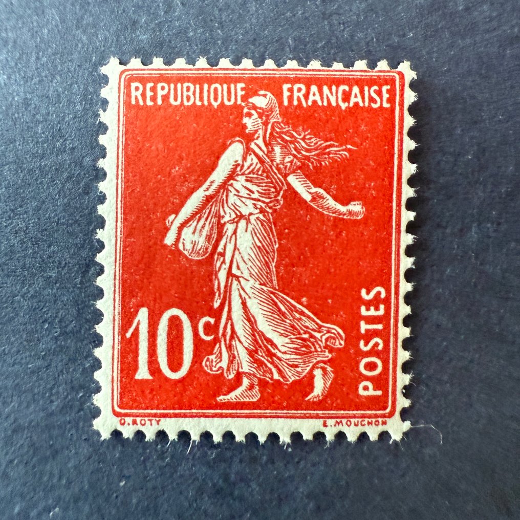 法國  - Yvert 138c ‘Semeuse 10c 猩红’ 全新 ** - TB #1.0