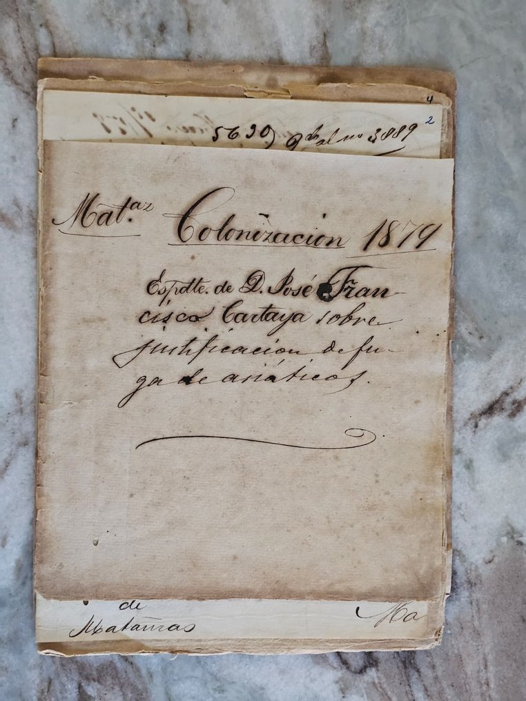 Spain Colony Chinese file on justification for escape - Spain Colony Chinese Slavery Document file on justification for escape 1879 - 1879 #1.0