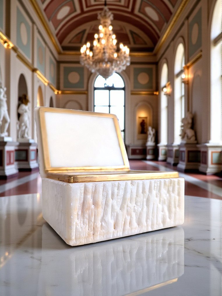 珠宝盒 - 1950年代 - 1960年代 - Romano Bianchi（属性） - 意大利 - Alabaster #1.0