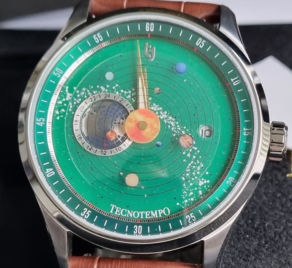 Tecnotempo - "Dynamic Solar System" - Automatic - Designed by Tecnotempo - χωρίς τιμή ασφαλείας - TT.50.SPLGR (Green dial) - Άνδρες - 2025 #1.0