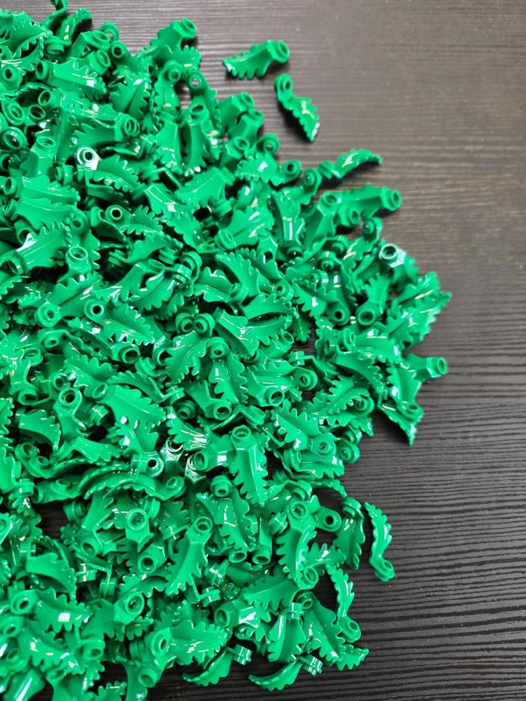 LEGO - Toy New Plant Plate Round 1 x 1 with Curved Upright Leaf Green 600pcs #4.3