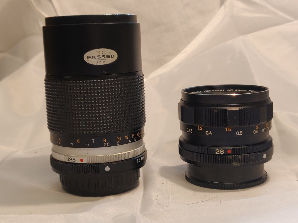Konica 2x Hexanon AR lenses: 3,5/28mm + 3,2/135mm f/3.2 | Wide angle lens #2.1