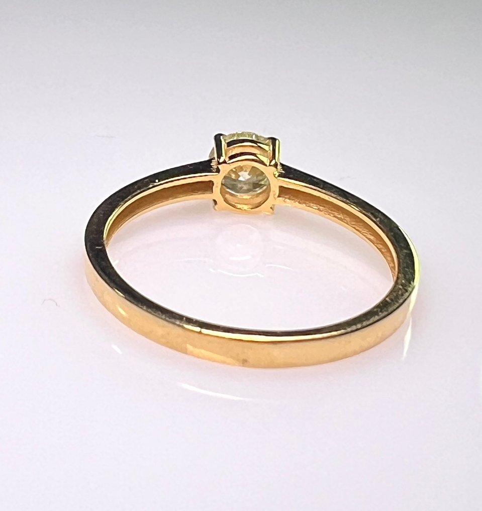 Ingen mindstepris - Ring - 14 karat Gulguld -  0.51ct. tw. Diamant (Natur)  #1.0