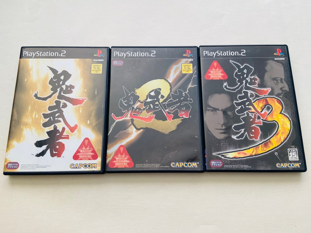 Capcom, Sony - Playstation 2 (PS2) - Onimusha 1 2 3 Set ( Japanese ) - Βιντεοπαιχνίδια - Στην αρχική του συσκευασία #1.0