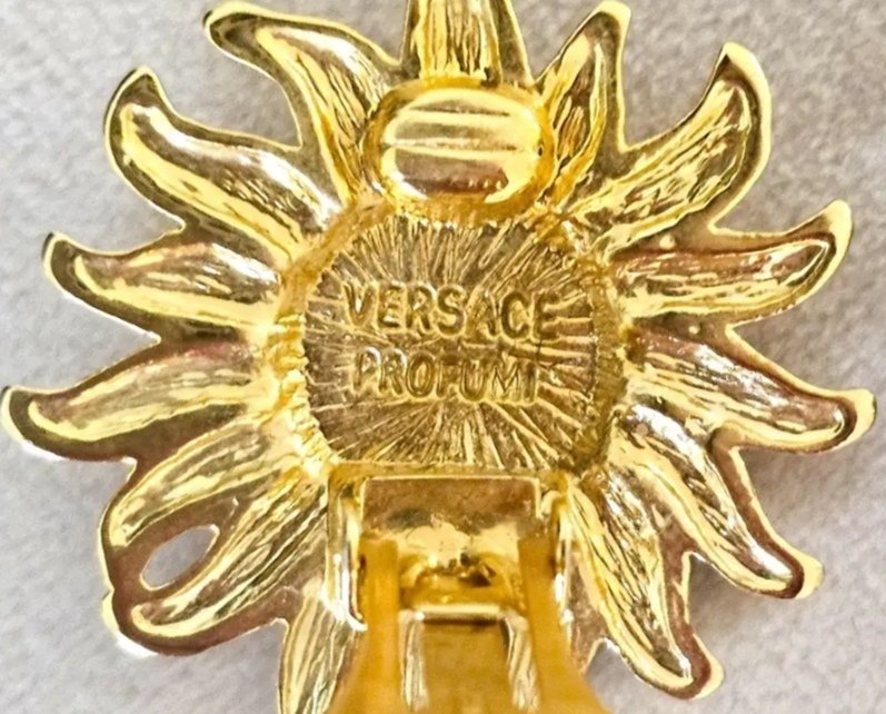 Versace - Μέταλλο, Gold-plated - Σκουλαρίκια με κλιπ - Ohrclips από το 1982 #4.3