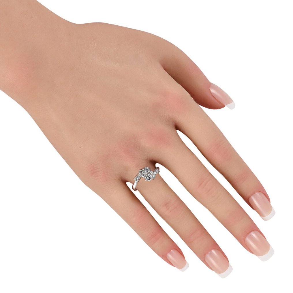 Ring Platin -  1.05ct. tw. Diamant (Natürlich)  #2.1