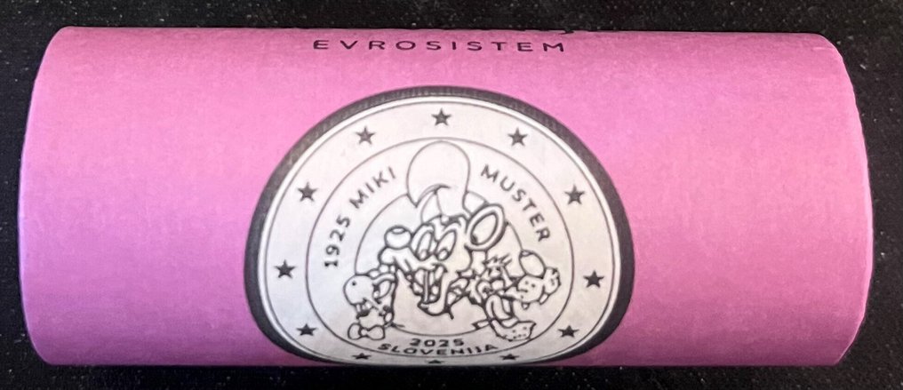 Σλοβενία. 2 Euro 2025 "Miki Muster" (25 stuks) in muntrol  (χωρίς τιμή ασφαλείας) #1.0