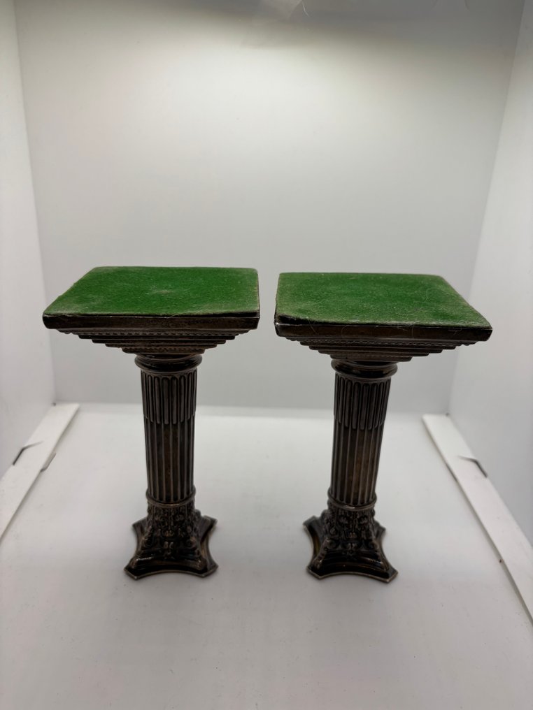 燭台 (2) - 英国银，1916年，伦敦 #4.3