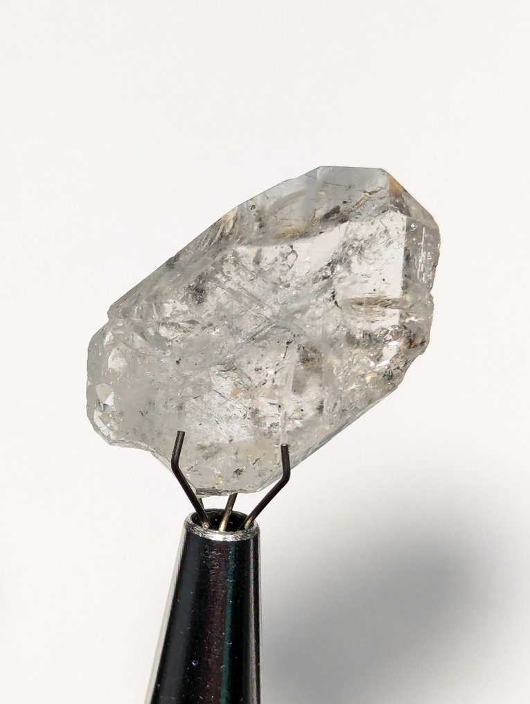 27,25 καράτια - Αποκλειστικό αυθεντικό Herkimer Diamond με δύο φάσεις, από τη Νέα Υόρκη, Δείγμα - Ύψος: 25 mm - Πλάτος: 16 mm- 5.45 g - (1) #1.0