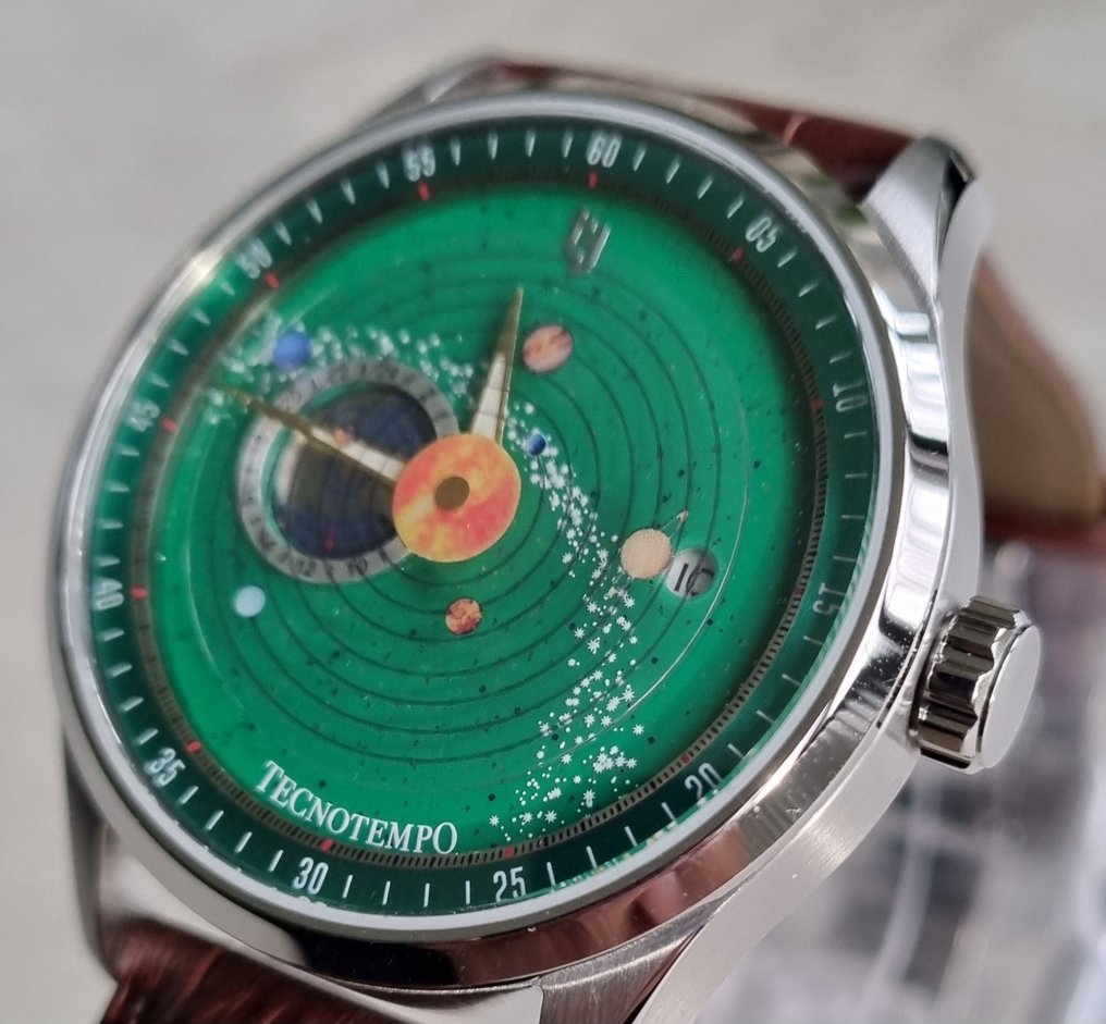 Tecnotempo - "Dynamic Solar System" - Automatic - Designed by Tecnotempo - χωρίς τιμή ασφαλείας - TT.50.SPLGR (Green dial) - Άνδρες - 2025 #3.2