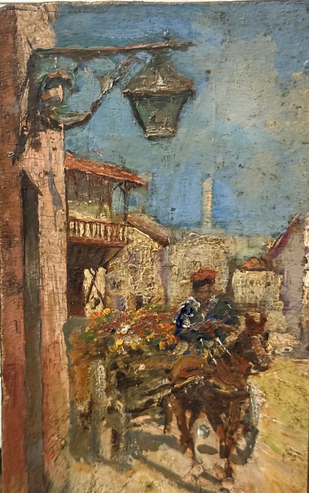 Carlo Brancaccio (1861-1920), Attr. - Calesse a Napoli #3.2