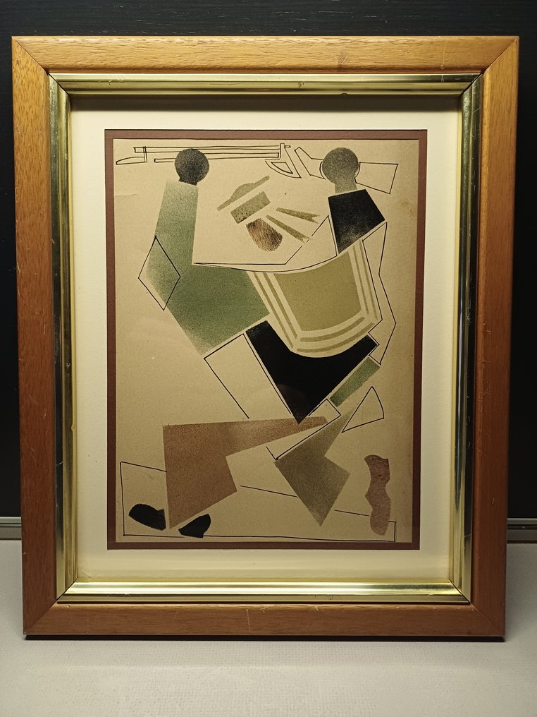 Vladimir Vasil'evic Lebedev (1891-1967), Attrib. - Figura Cubo Futurista #2.1