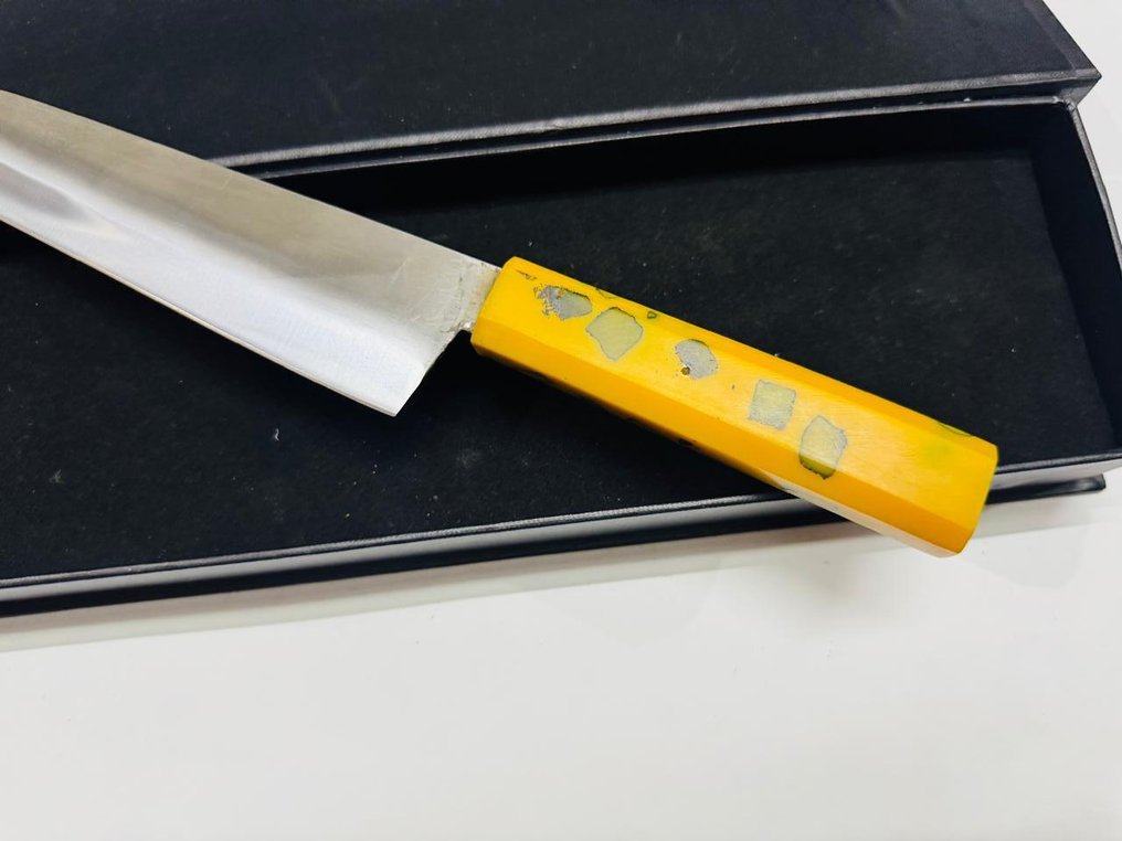 厨刀 - Santoku -  日本 Santuko 刀（078） - 少钢环氧树脂与盒子 - 日本 - 日本的 Santuko Knife #3.2