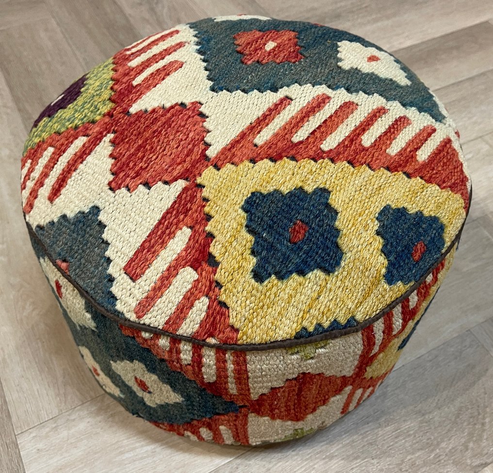 Kelim 手工编织地毯 - 未使用 - 羊毛 - 彩色 Kelim - 全新 - 小地毯 - 34 cm - 34 cm #1.0