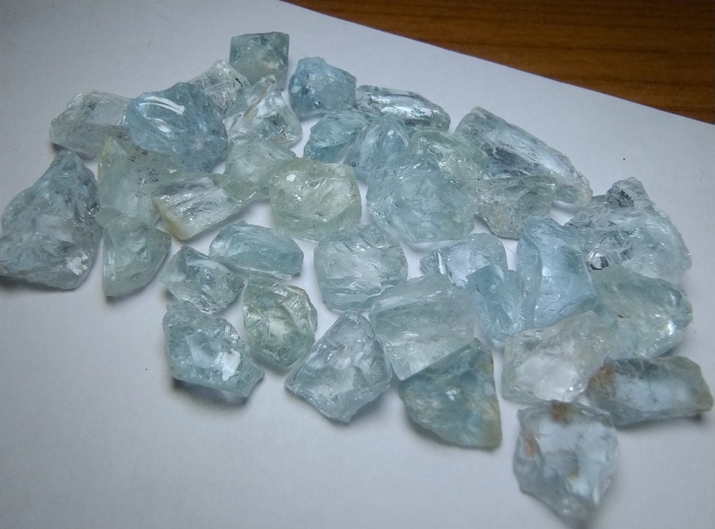 100 cts - Φυσικό Κρύσταλλο Ακουαμαρίνα - Τραχύς- 20 g #4.3