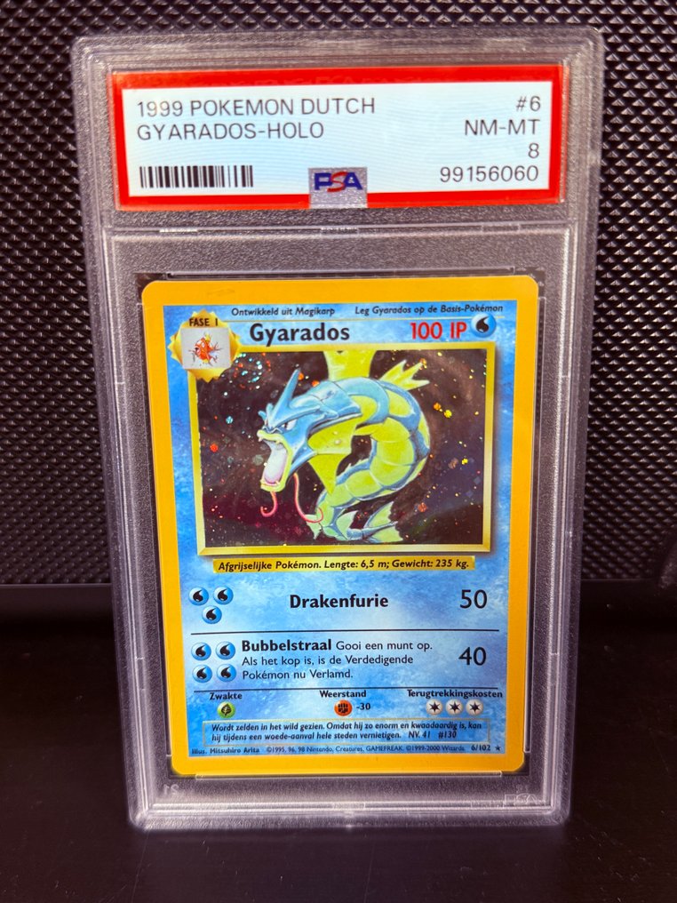 Pokémon - 1 Graded card - Gyarados #6 压膜 - PSA 8 - Various sets #1.0