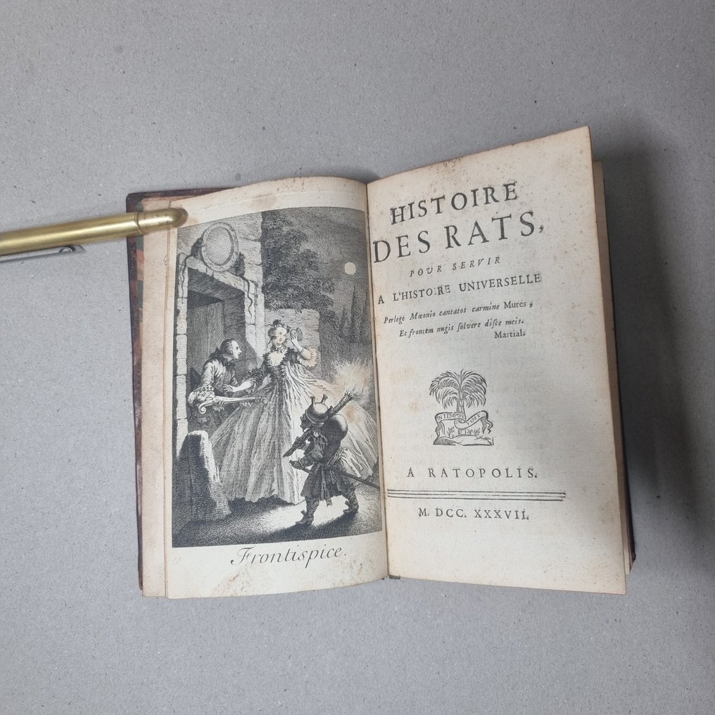 Claude-Guillaume Bourdon de Sigrais - Histoire des rats, pour servir à l’histoire universelle - EO - 1737 #1.0