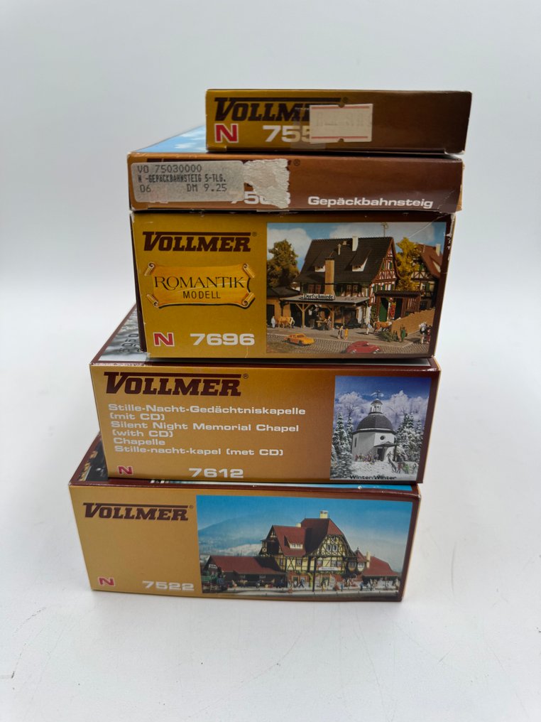Vollmer N - 7522, 7503, 7553, 7696, 7612 - Model train building kits (5) #2.1