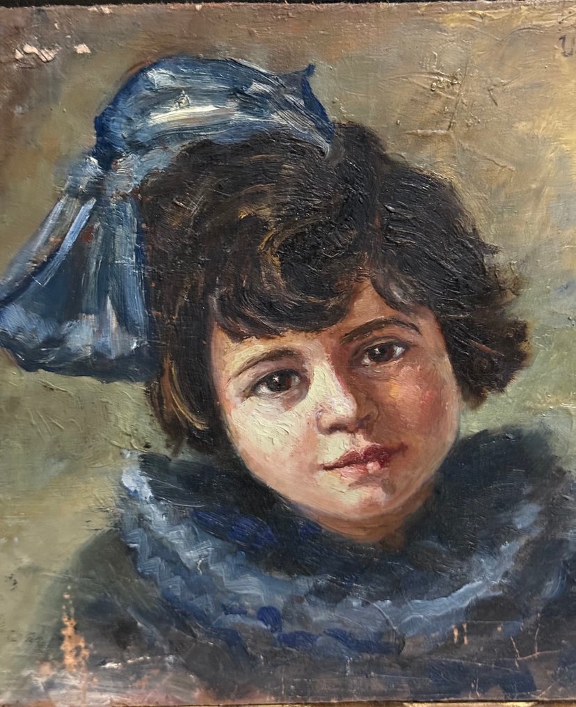 Umberto Coromaldi (1870-1948), Attr. - Ritratto di Bambina #1.0