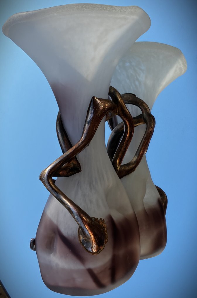 Filip Ravert - Βάζο - Γυαλί, Μπρούντζος - Unikat #1.0