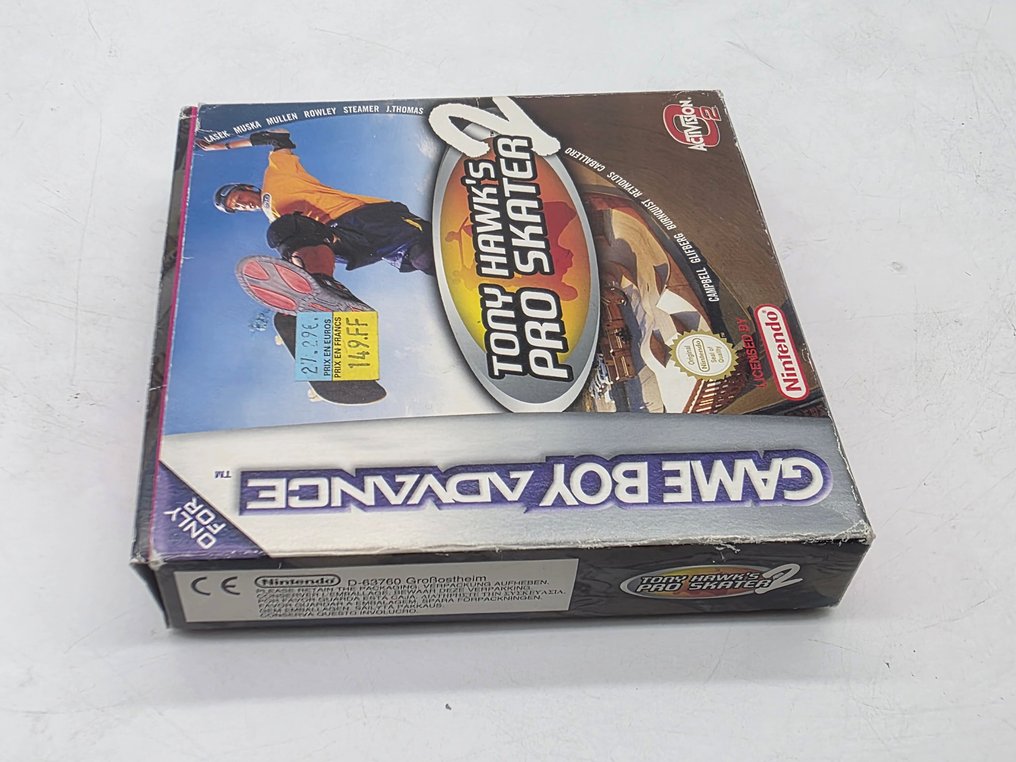 OLD STOCK Extremely Rare Nintendo Game Boy Advance TONY HAWK'S 2 PRO SKATER  First edition Eur Pal - Nintendo Gameboy, boxed with game,lnlay - Gra wideo - W oryginalnym pudełku #2.1