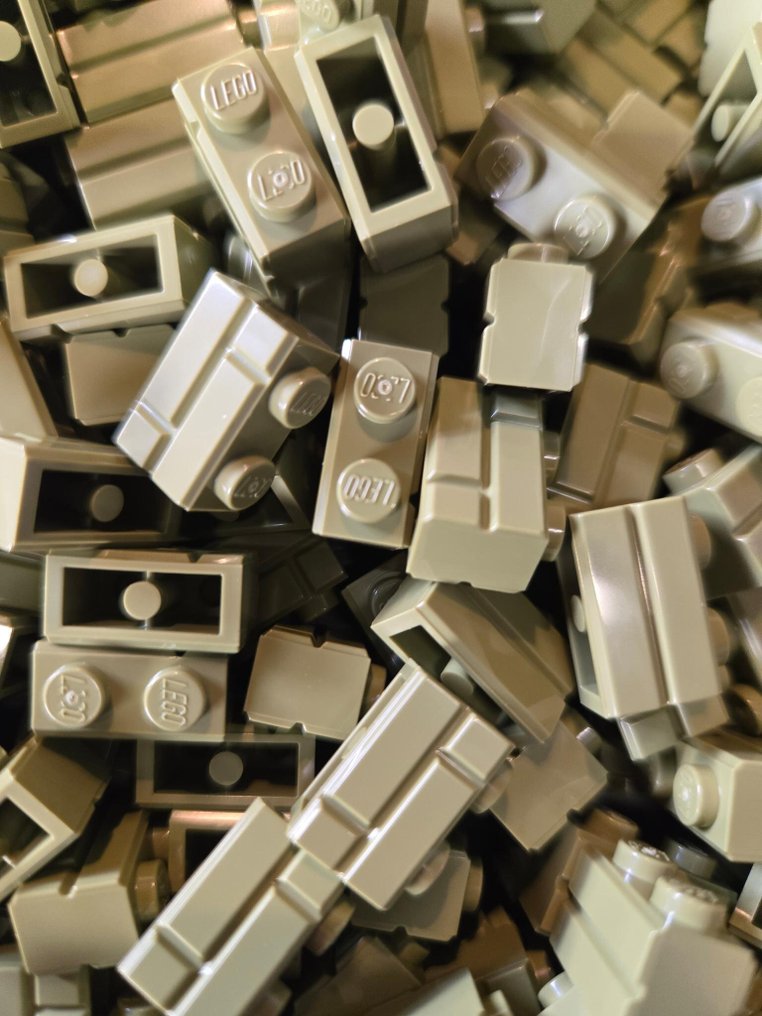 LEGO - 玩具 New Brick Modified 1 x 2 with Masonry Profile Olive Green 500pcs #1.0